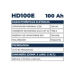 Bateria Kondor 100Ah - HD100E - Imagem 2