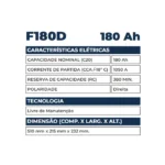 Bateria Kondor 180Ah - F180D - Imagem 2