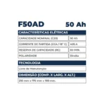 Bateria Kondor 50Ah - F50AD - Imagem 2