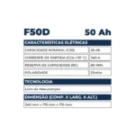 Bateria Kondor 50Ah - F50D - Imagem 2