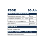 Bateria Kondor 50Ah - F50E - Imagem 2