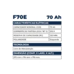 Bateria Kondor 70Ah - F70E - Imagem 2