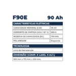 Bateria Kondor 90Ah - F90E - Imagem 2