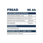 Bateria Kondor 95Ah - F95AD - Imagem 2